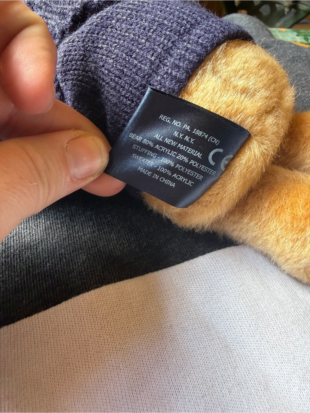 Ralph Lauren 2019 Holiday Bear with Navy Polo Sweater No Box - Picture 3 of 6